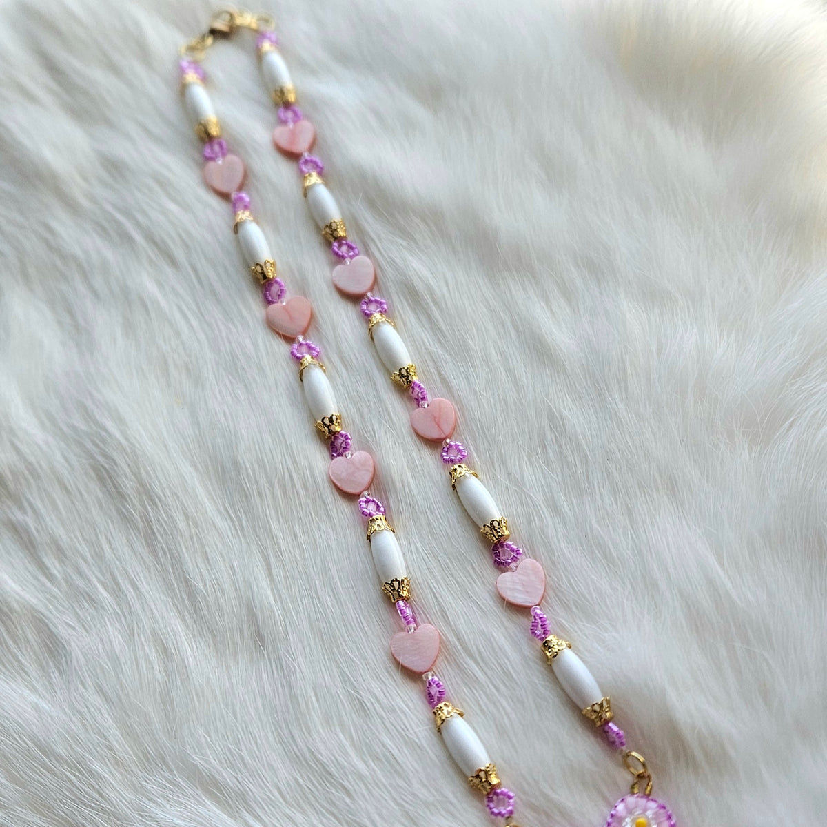 Rosy Maple Moth Necklace