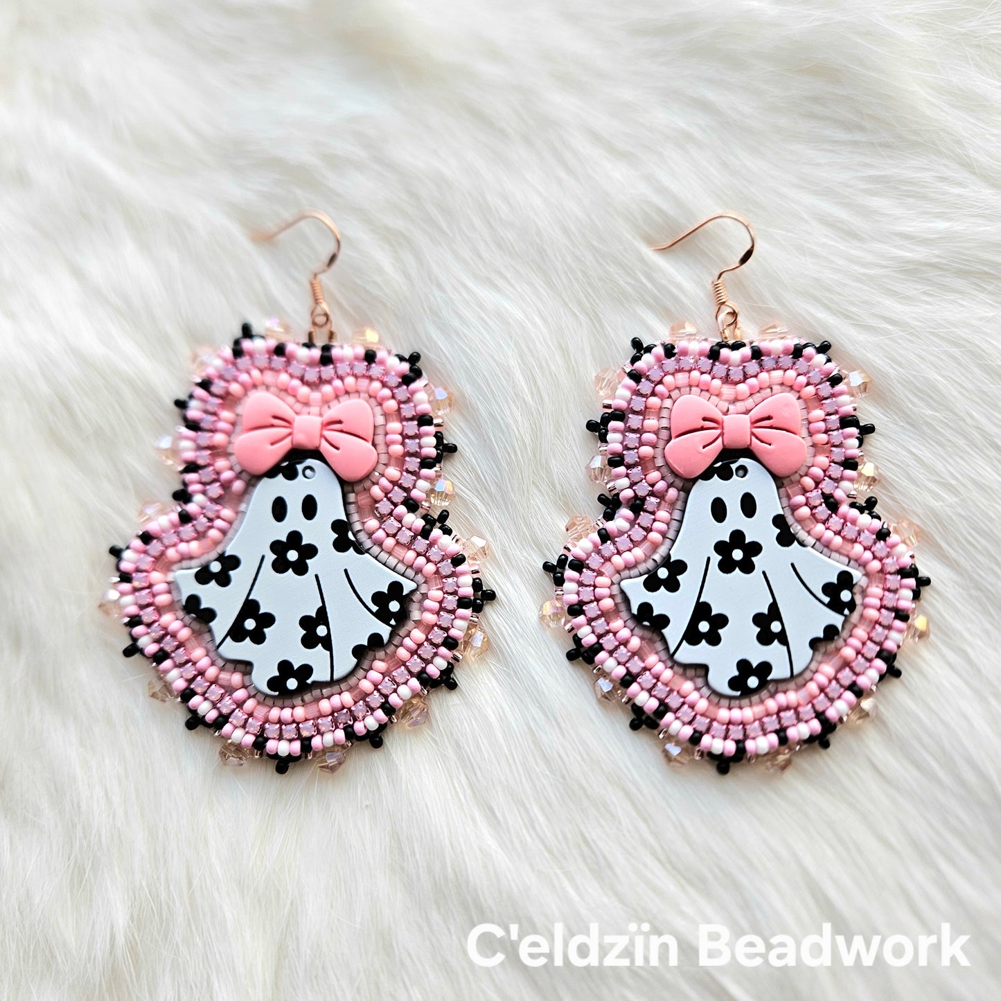 Floral Ghost Earrings