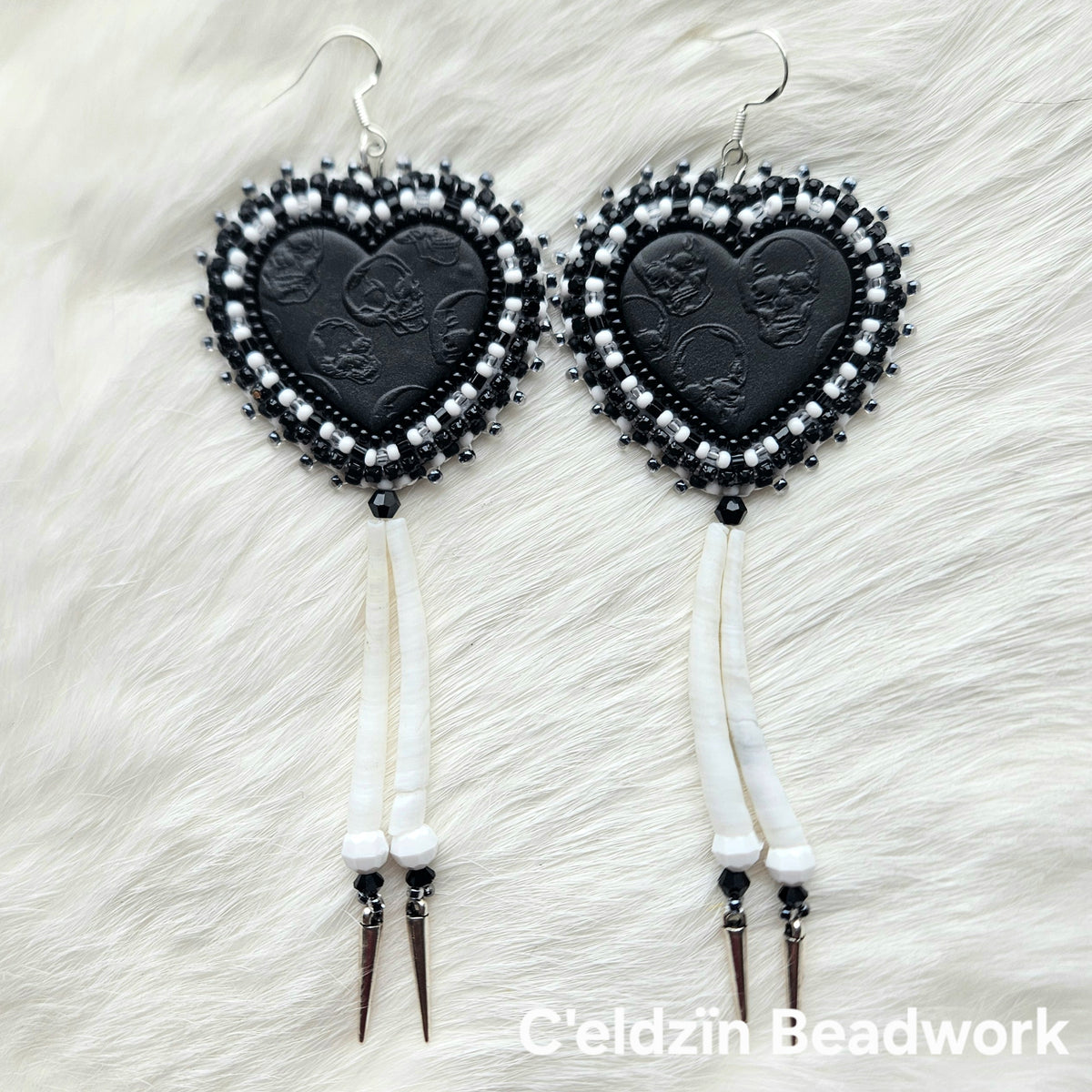 Skull Heart Earrings
