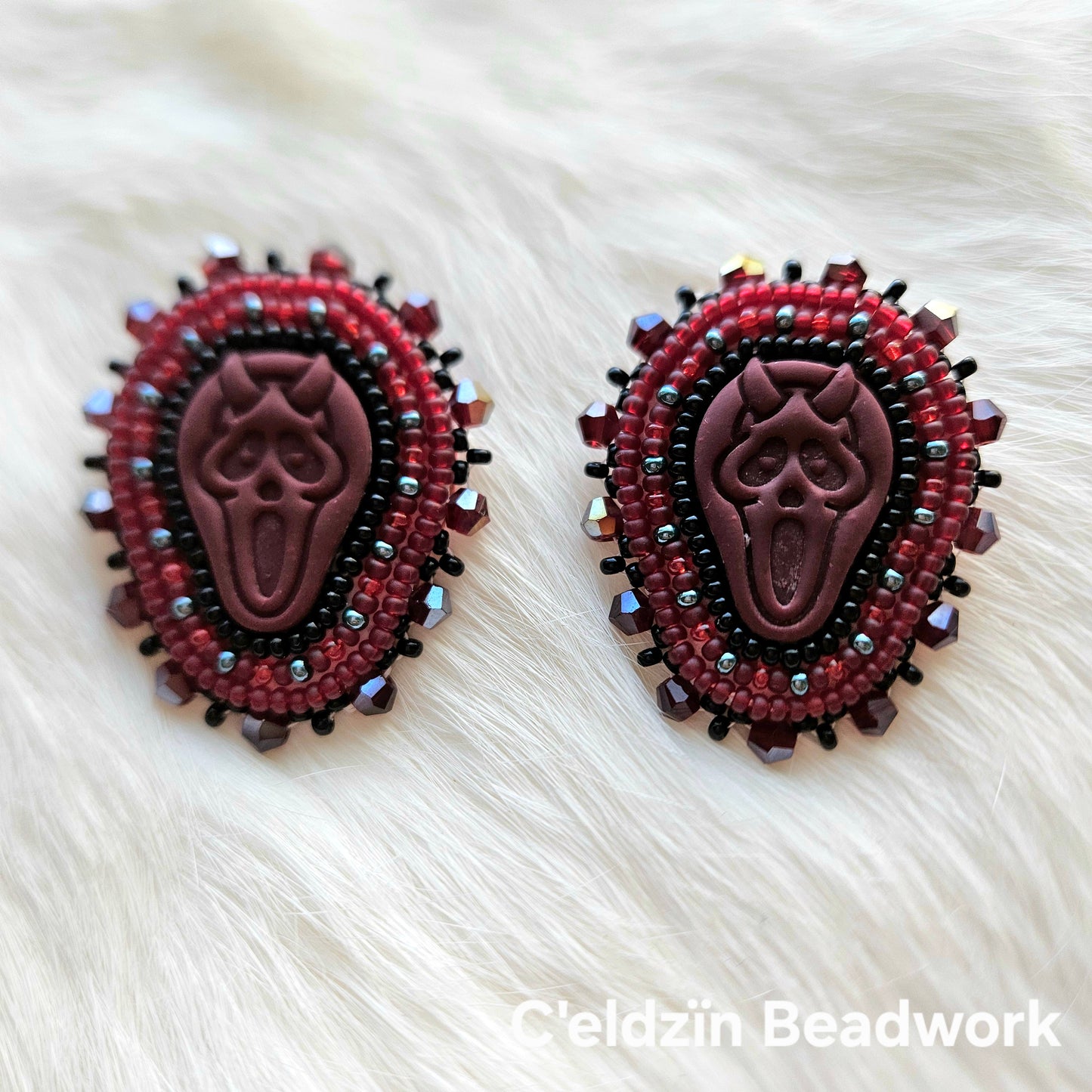 Ghost Face Studs