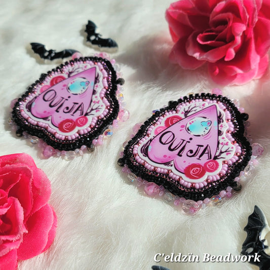 Pink Planchette Earrings