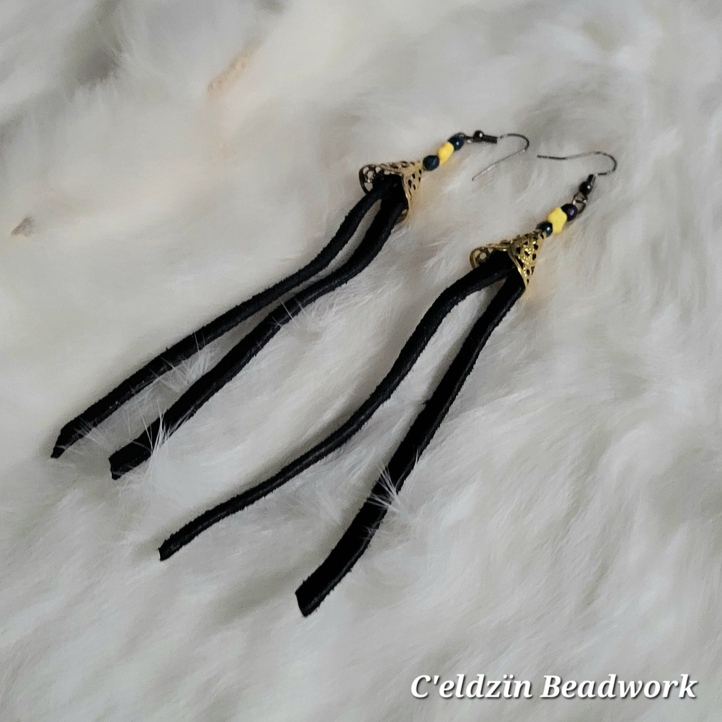 Black Fringe Earrings