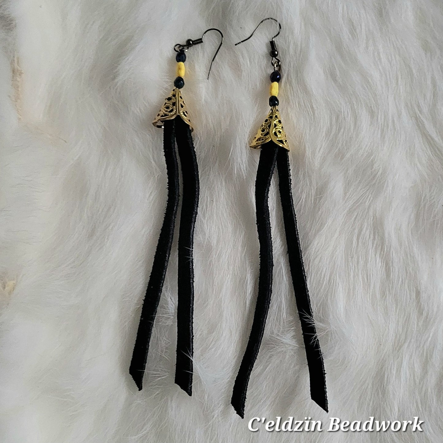 Black Fringe Earrings