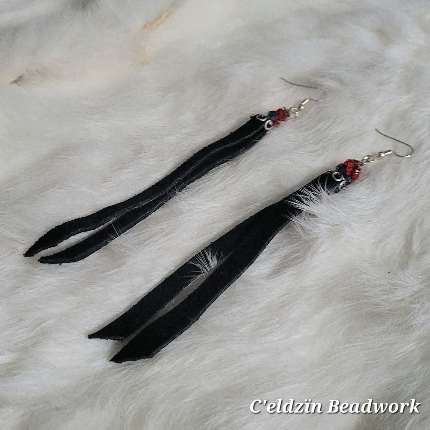 Black Fringe Earrings