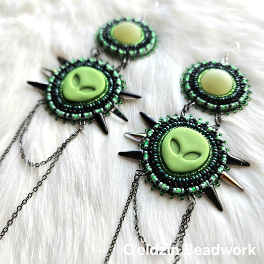 Alien Earrings
