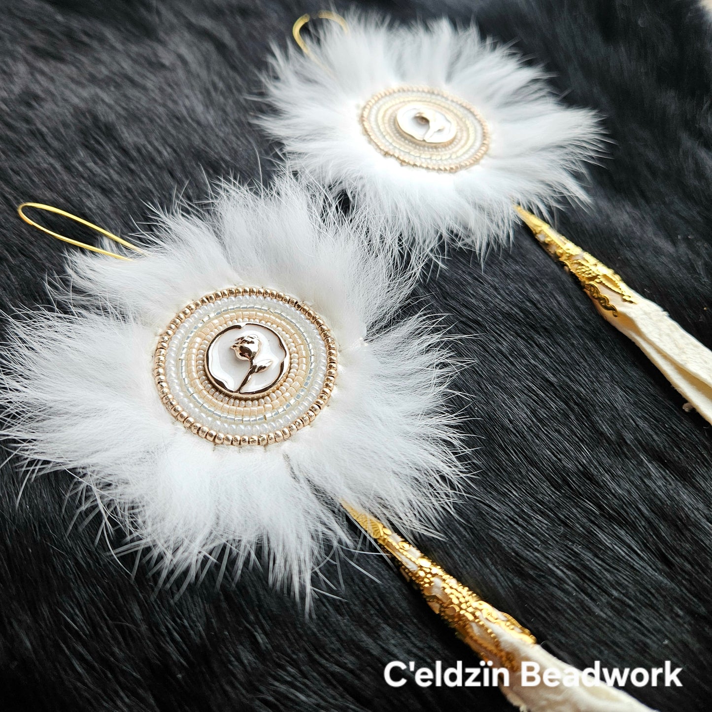 Golden Rose Earrings