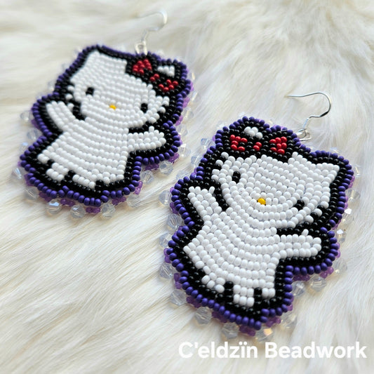 Hello Kitty Ghost Earrings