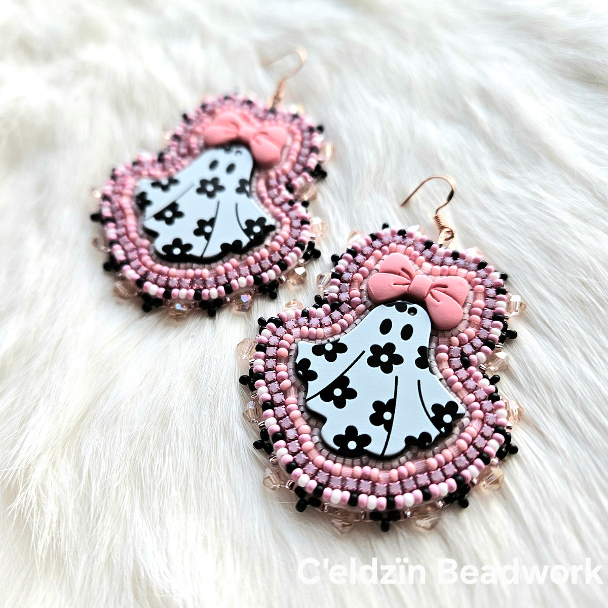 Floral Ghost Earrings
