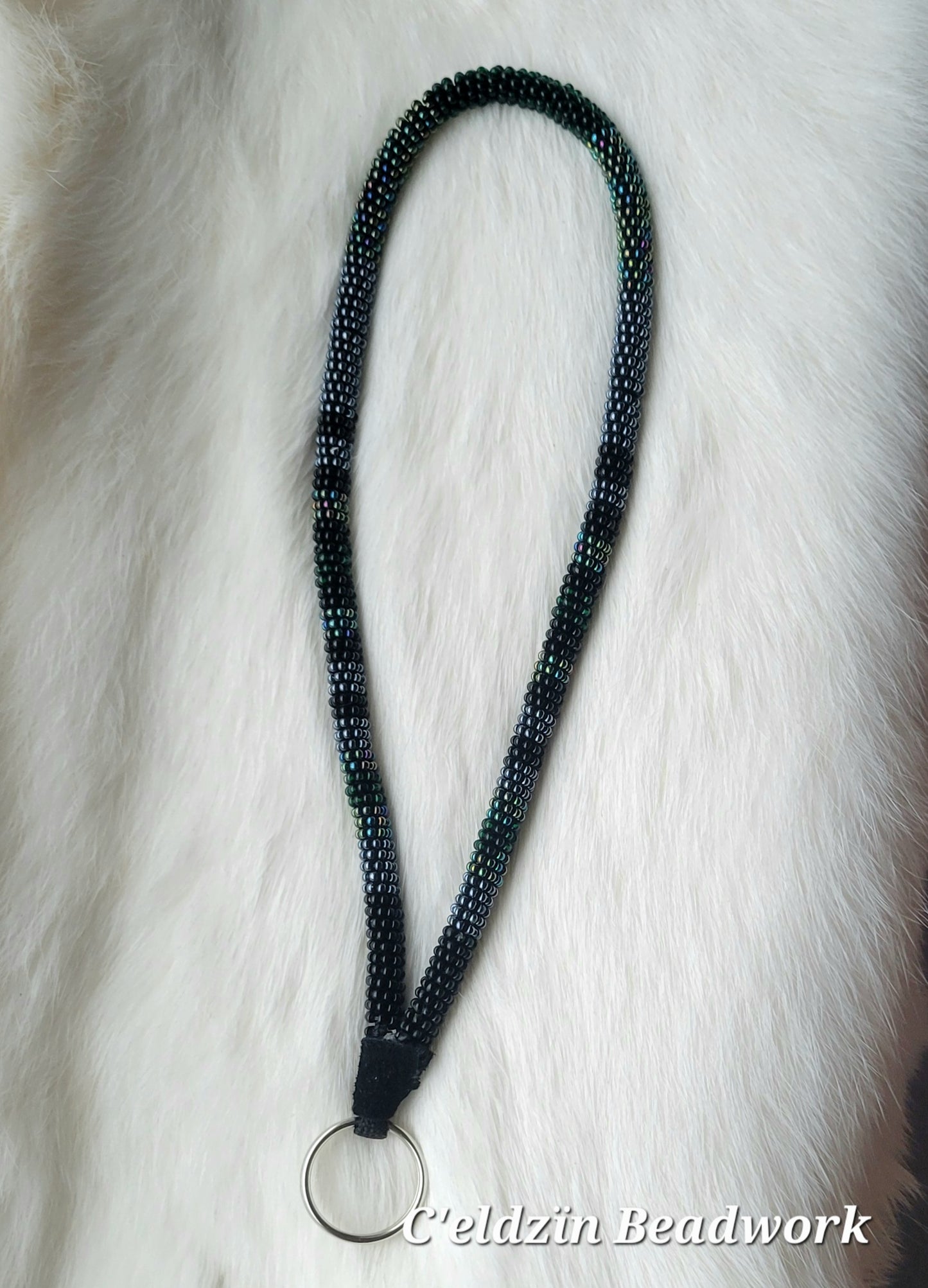 Black Wristlet Keychain