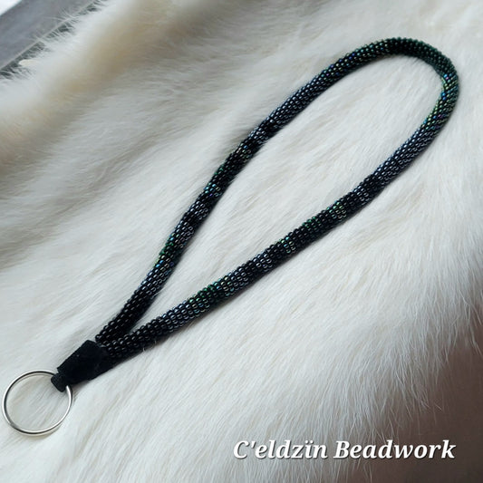 Black Wristlet Keychain