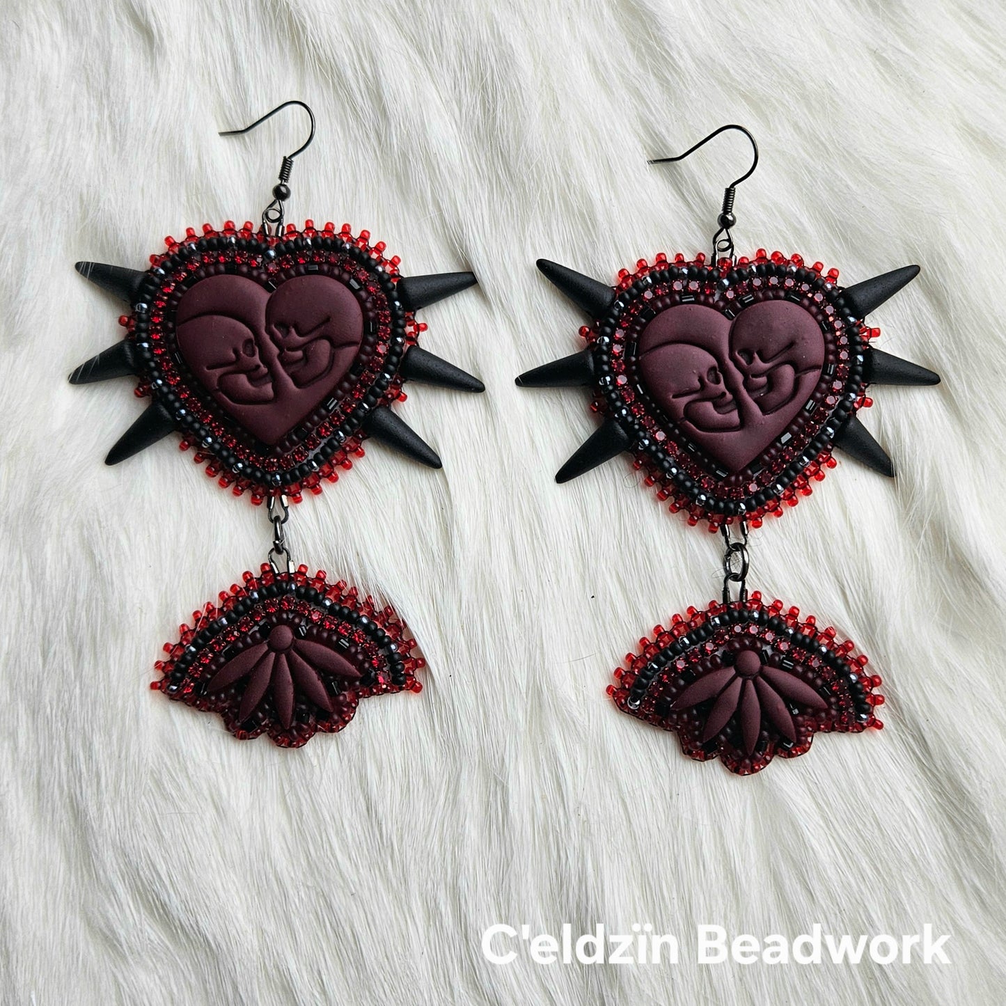 Skulls in Love Earrings