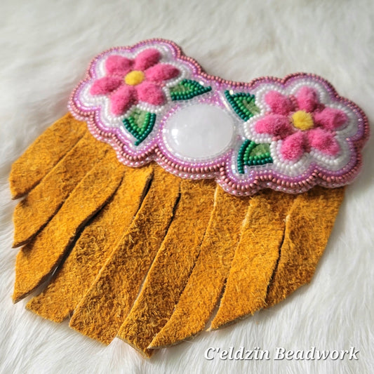 Moon and Flowers Barrette