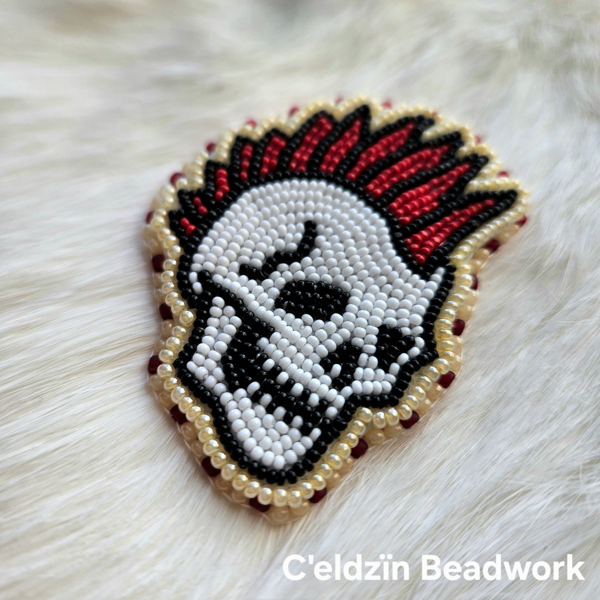 Mohawk Skull Pin