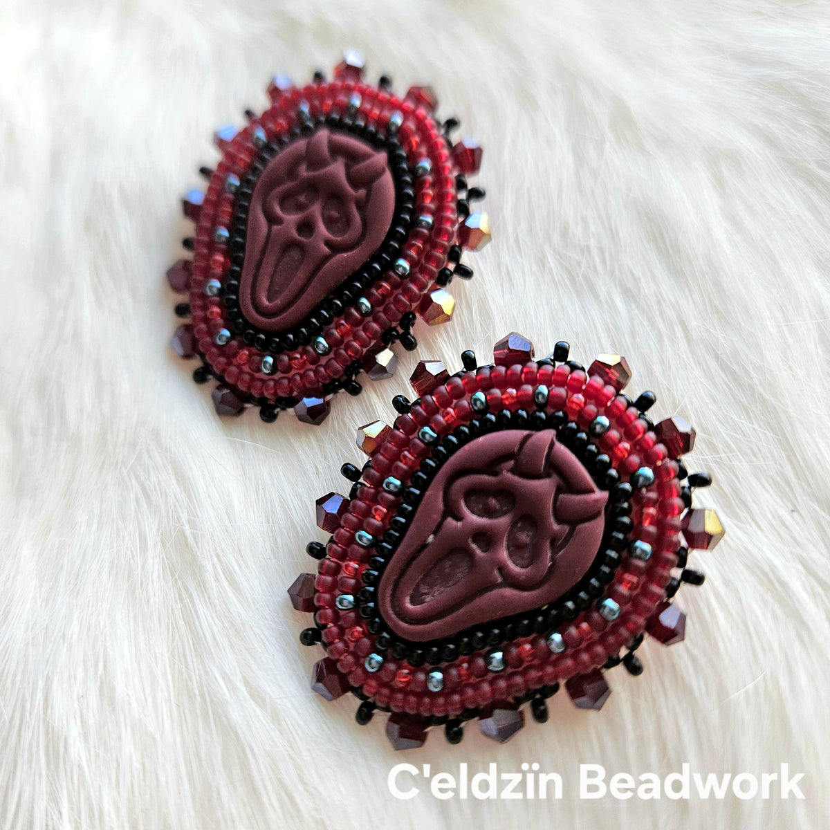 Ghost Face Studs