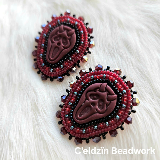 Ghost Face Studs