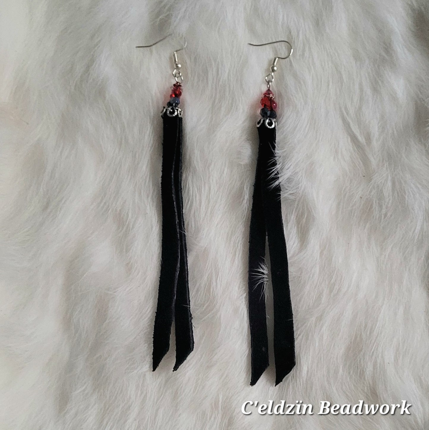 Black Fringe Earrings