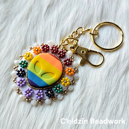 Pride Alien Keychain