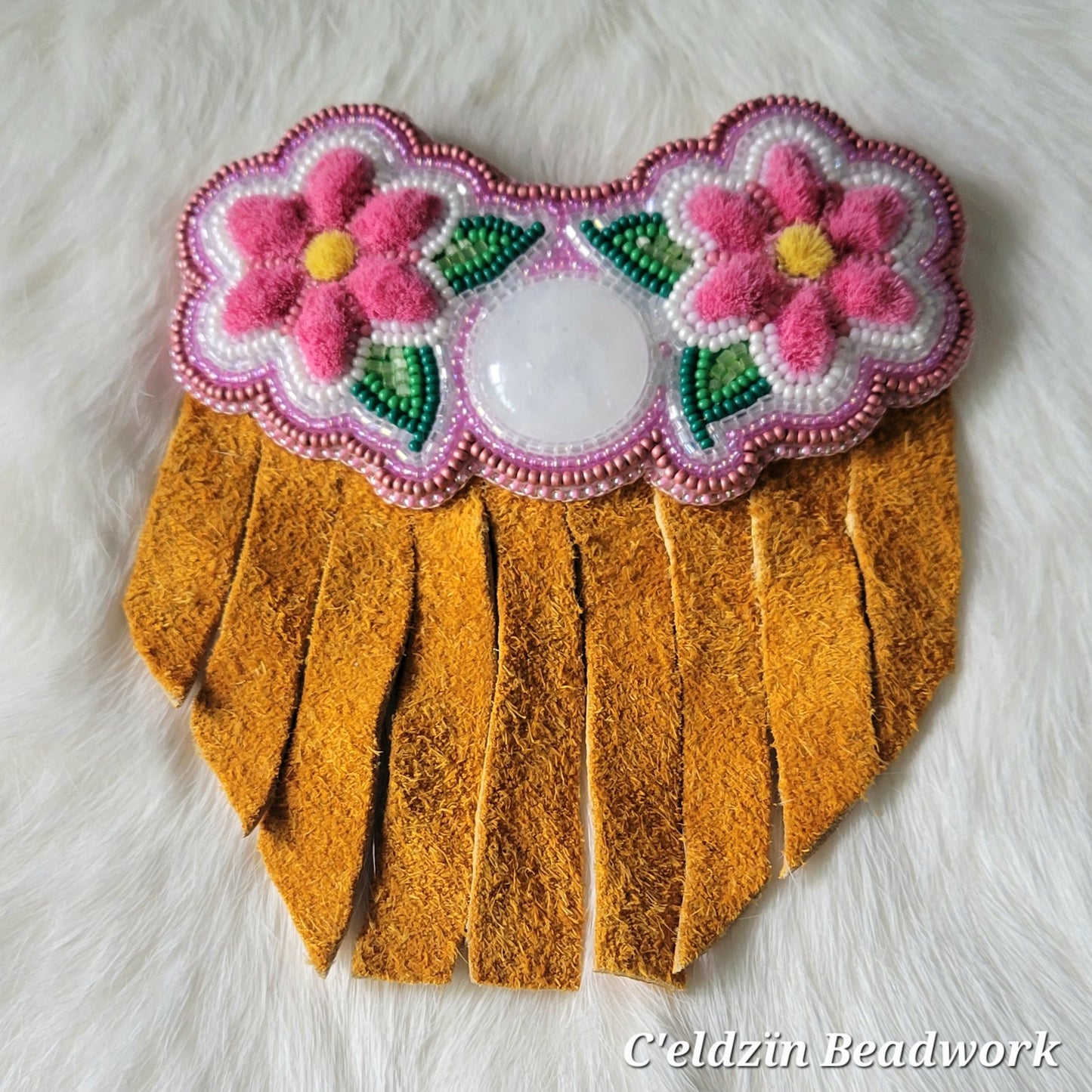 Moon and Flowers Barrette