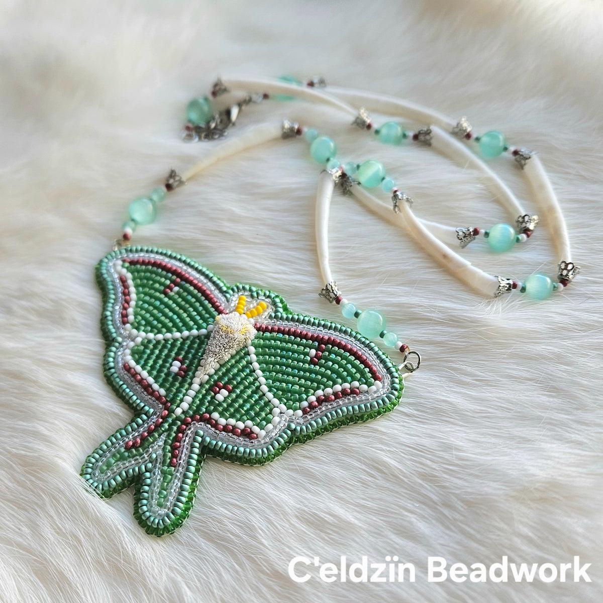 Luna Moth Necklace