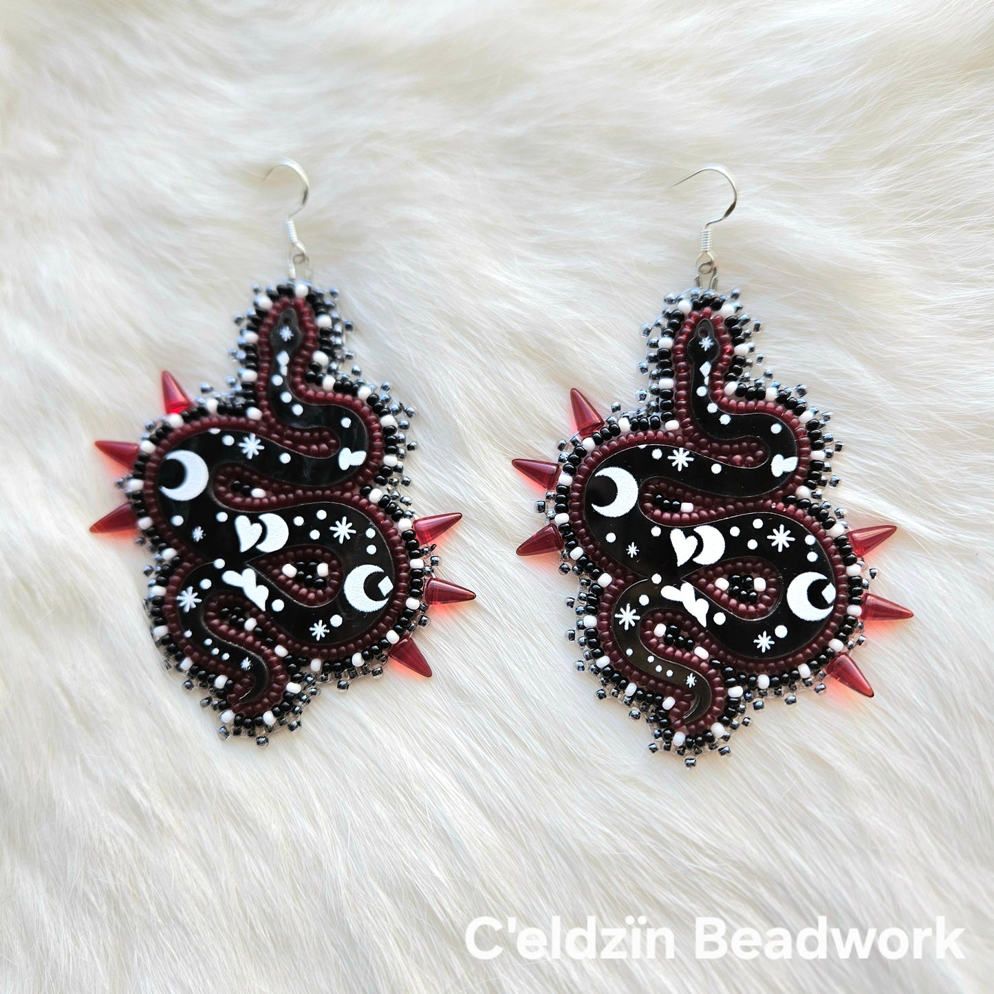 Celestial Snake Earrings